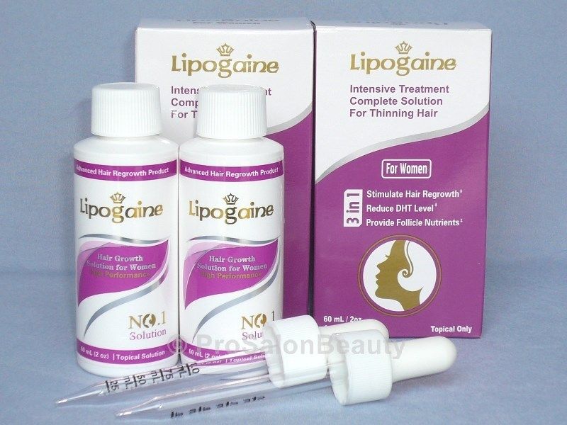 2pcs X Lipogaine For Women Minoxidil Intensive Treatment For Regrowth 