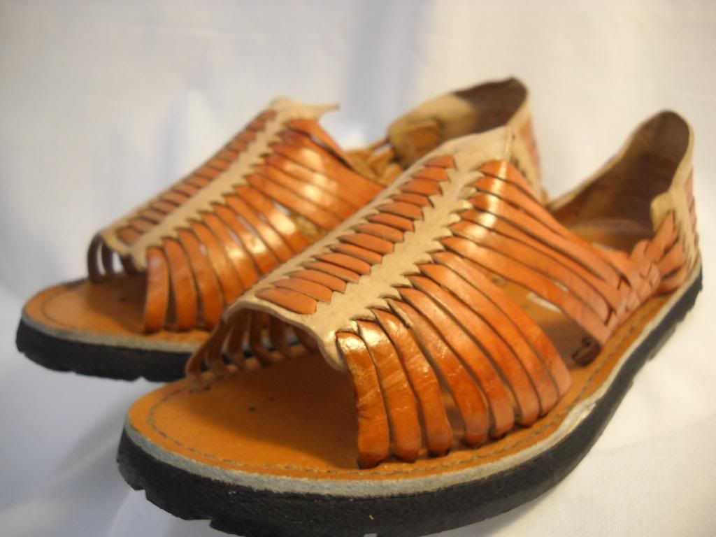 mens LEATHER MEXICAN SANDALS HUARACHE made in mexico SHOES *ALL SIZES