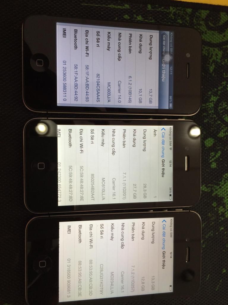 4,4S 16G 32G quốc tế máy zin