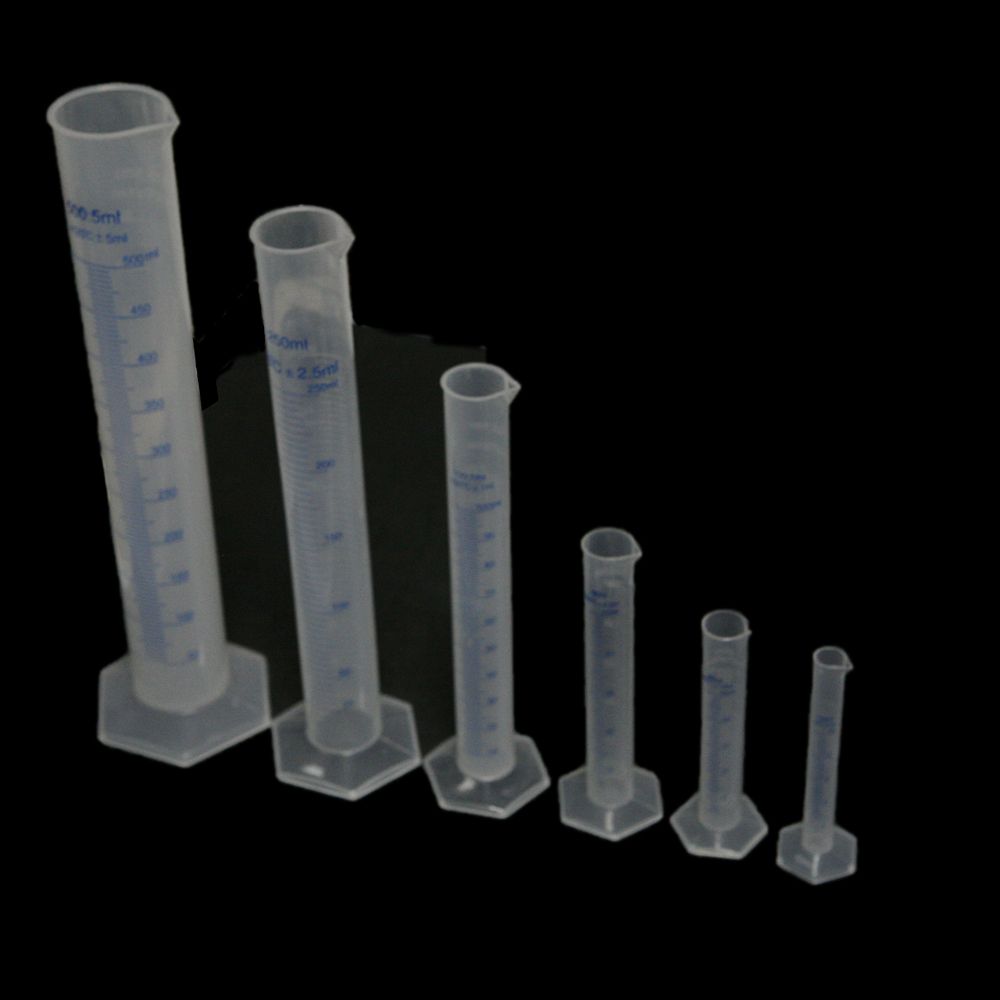 New 10ml Graduation Plastic Graduated Laboratory Measuring Cylinder
