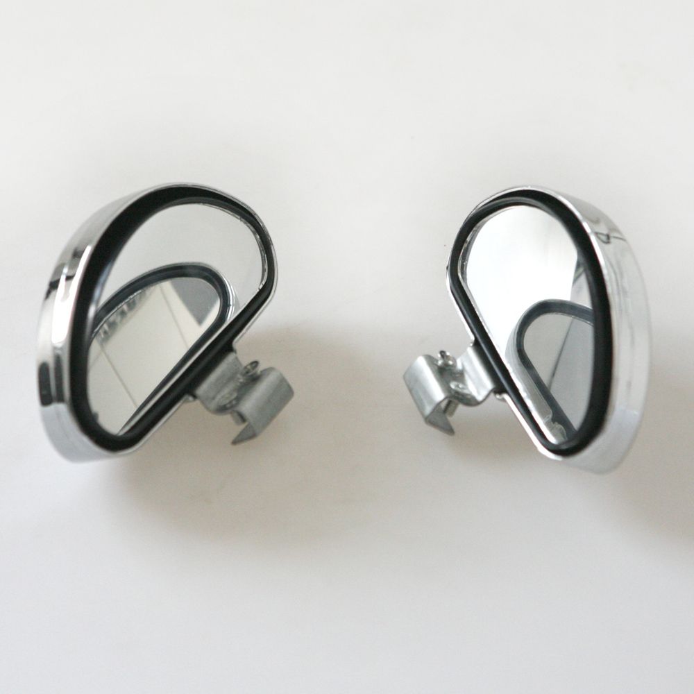 2PCS Overhead Mount Outside Curved Arm Rearview Mirror Antique Classic