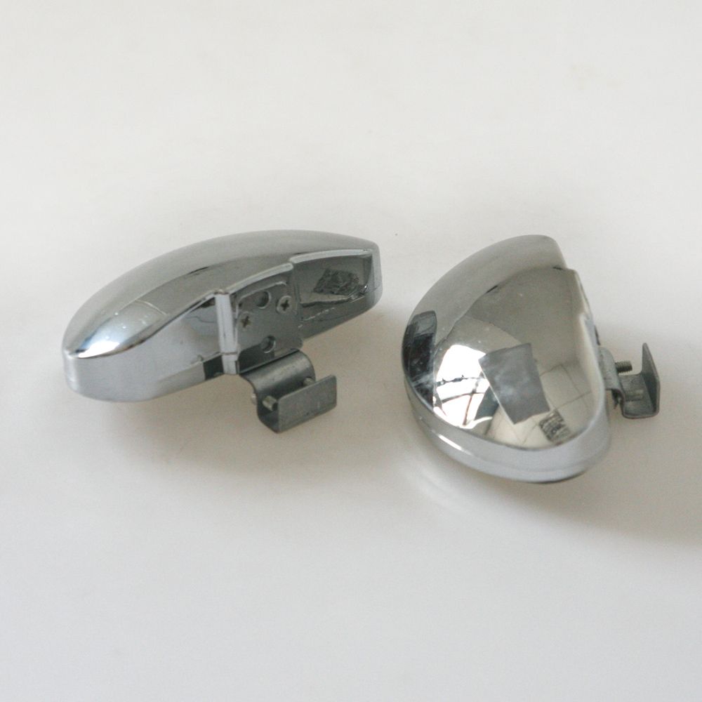 2PCS Overhead Mount Outside Curved Arm Rearview Mirror Antique Classic