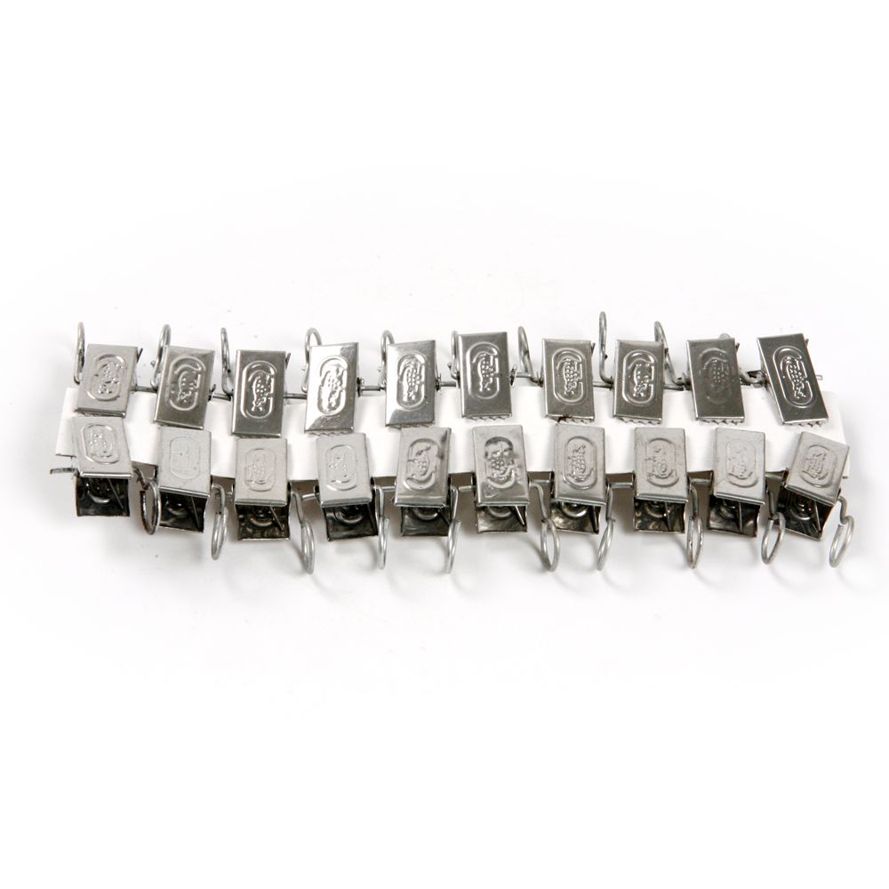 20pcs Mini Spring Loaded Window Curtain Screen Drapery Shower Sliding