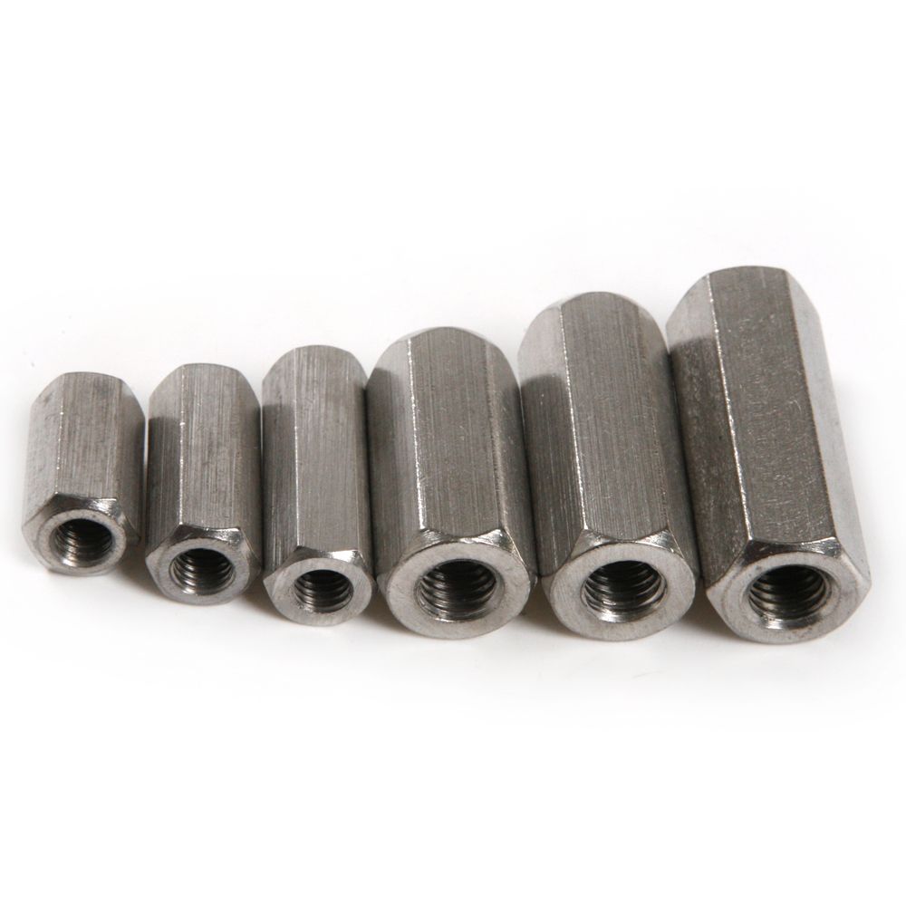 2pcs M6 M8 Stainless Steel Hex Screw Coupling Nut Standoff Spacer 20mm