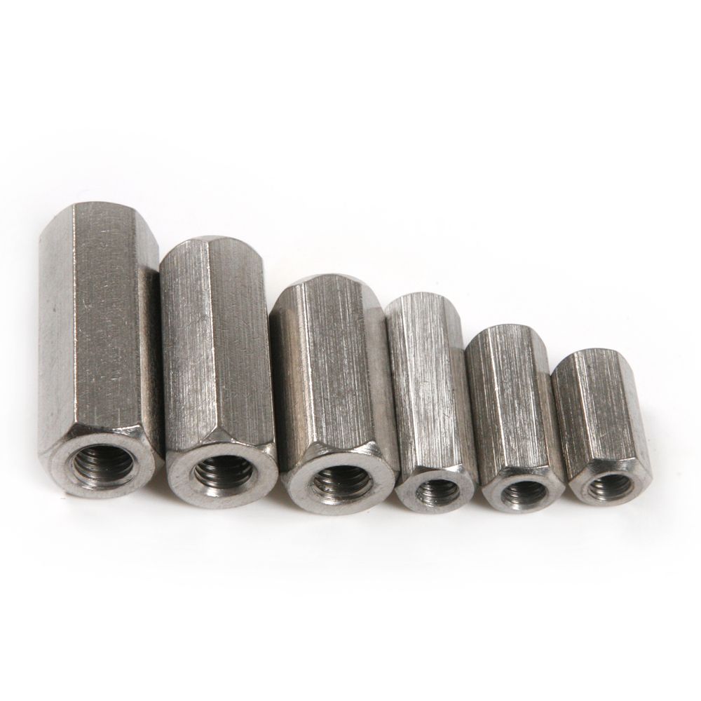 2pcs M6 M8 Stainless Steel Hex Screw Coupling Nut Standoff Spacer 20mm