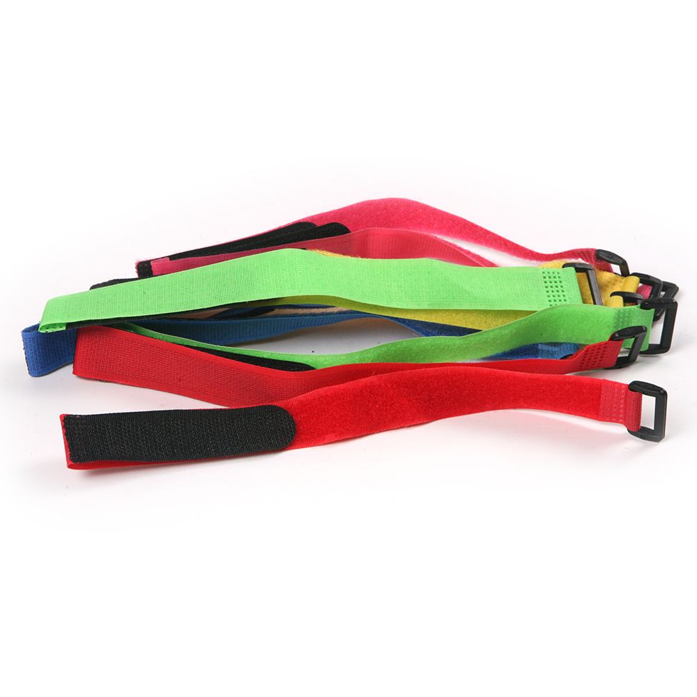 10pcs 2*30cm Adjustable Tie Down Elastic Strap reusable cable Self