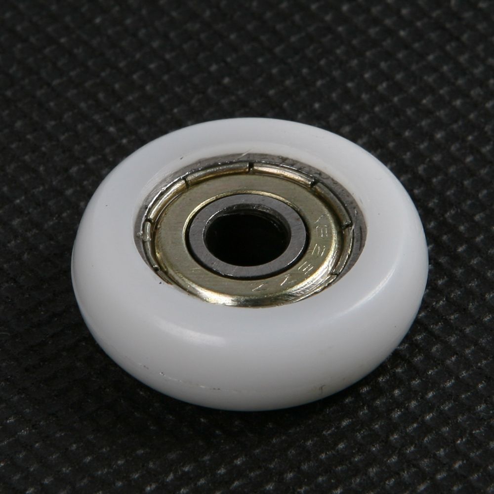 10pcs 695ZZ POM/Rubber Coated Pulley Tire Wheel Arc R Type Ball Bearing