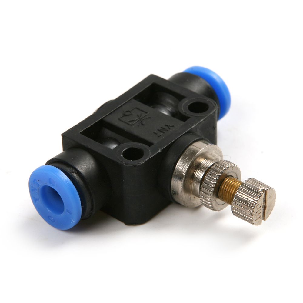 6mm Air Flow Speed Control Valve Pneumatic Push In Fitting Pipeline