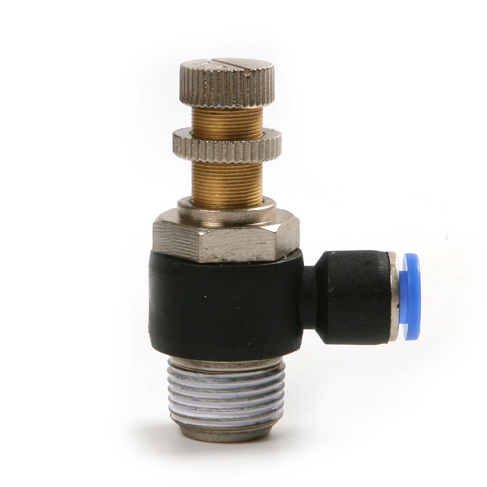 Pneumatic Air Flow Speed Control Restrictor Valve Connector Push In
