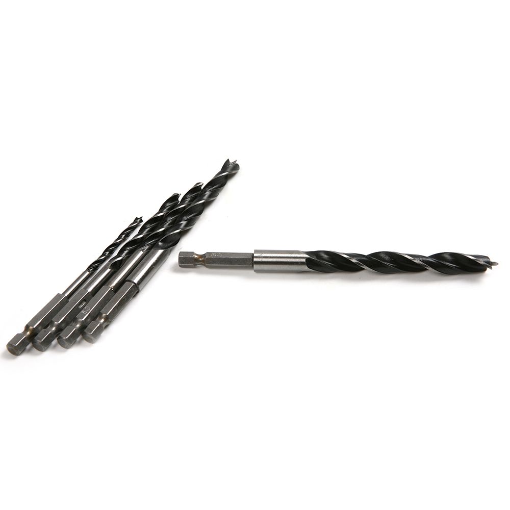 5PCS Drill Wood Dowel Twist Drill Bits 1/4" Hex Shank 4mm 5mm 6mm 8mm 10mm eBay