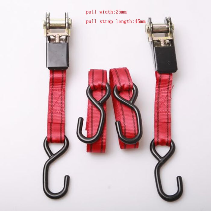 2pc Heavy Duty Set of SnapOn Ratchet Tie Down Straps 25 x 45mm