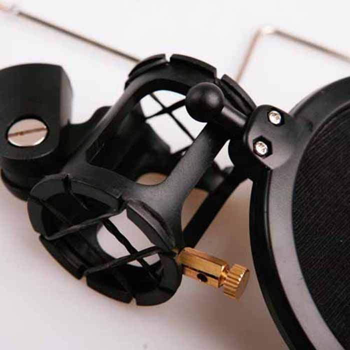 Mini Shock Mount With Builtin Pop Filter MK012 Mic Small Universal