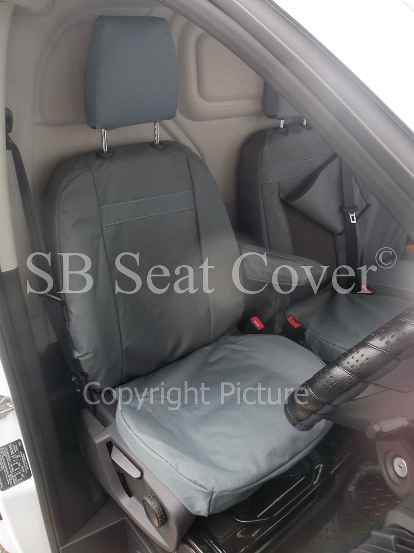 Ford Transit Custom Van Seat Covers Waterproof Grey Made to Measure