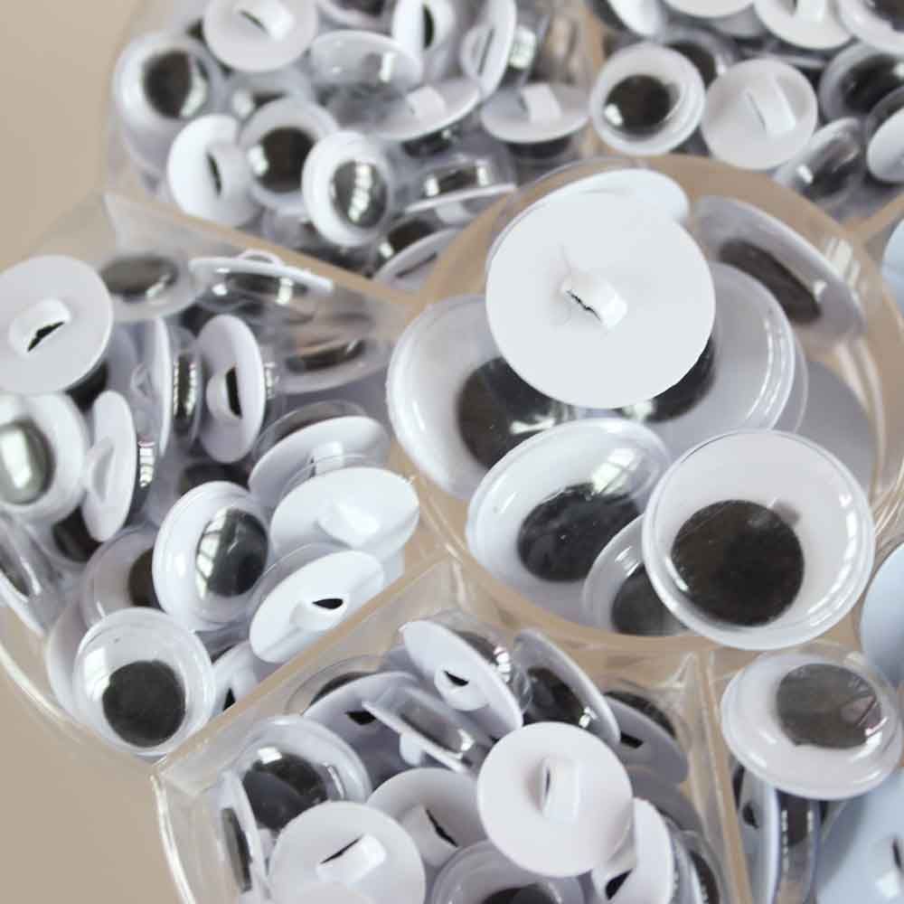 Box 232pcs Sewon Wiggly Wobbly Googly Eyes Scrapbooking Crafts 815mm