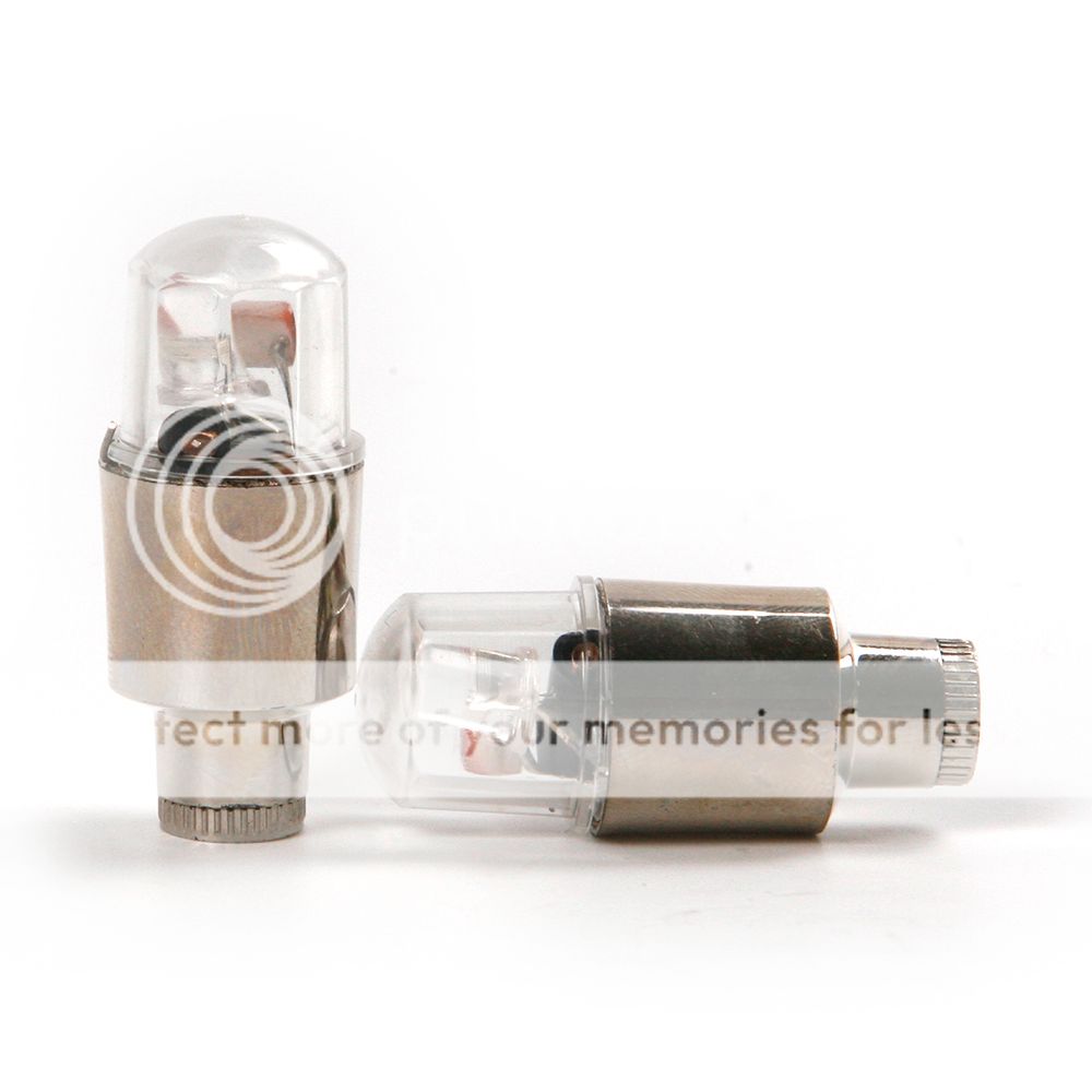 4x Universal MULTICOLOR LED Wheel Tyre Tire Air Valve Stem Cap Light