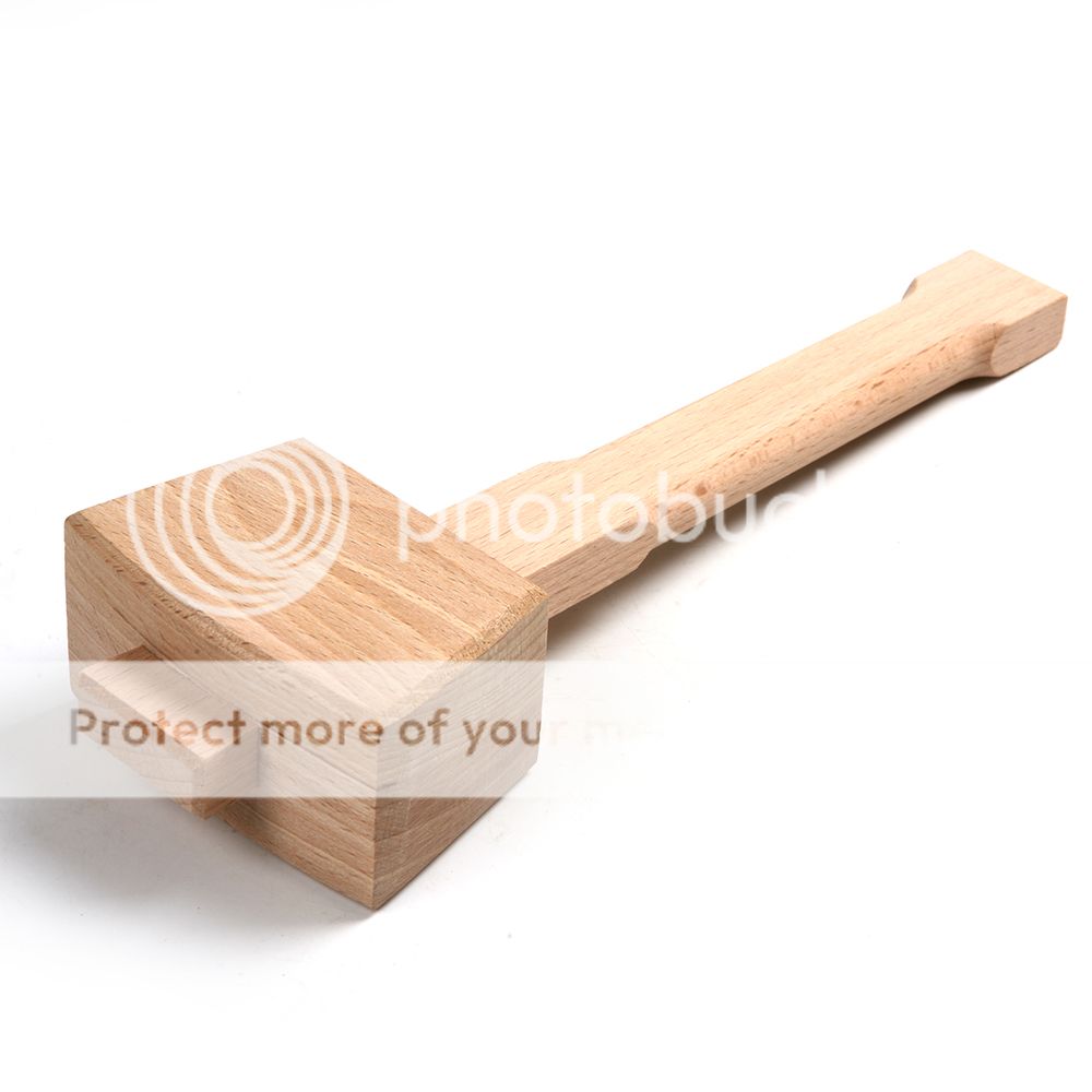 Beech Solid Hardness Carpenter Wood Wooden Mallet Hammer 